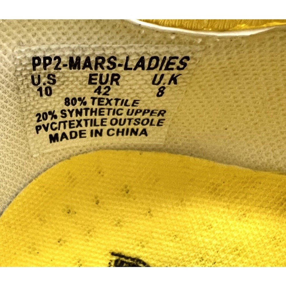 Pony Zig Tech Mars Yellow Lace Up Women’s Sneakers PP Mars2 Size 10 - Picture 10 of 10
